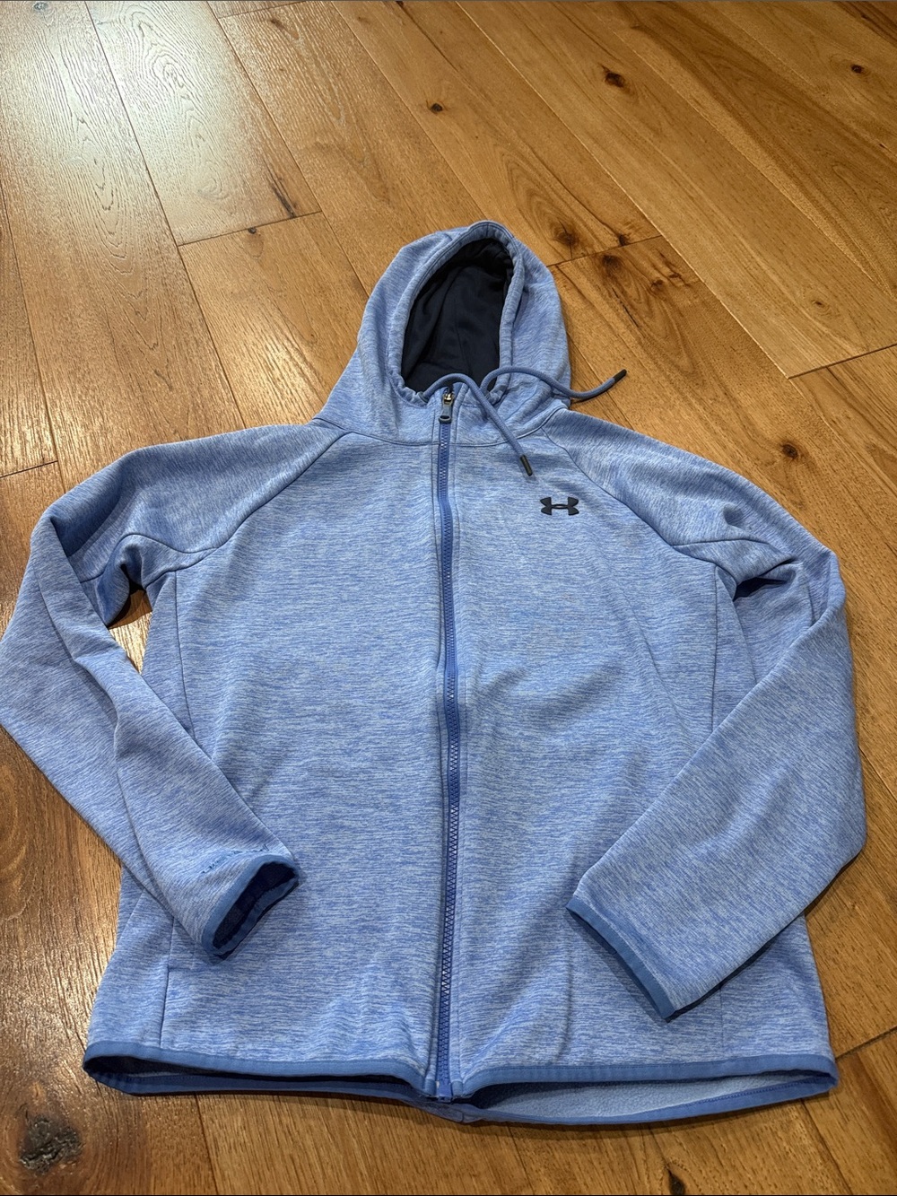 Under Armour Heathered Sky Blue Zip-Up Hoodie